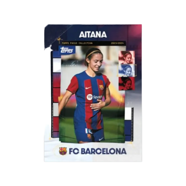 Carta Collezionabile di Aitana del Box Focus Barcelona per Topps