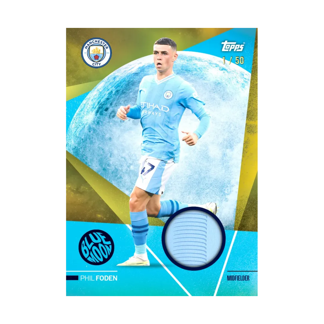 Carta Collezionabile di Phil Foden del Team Set Manchester City per Topps