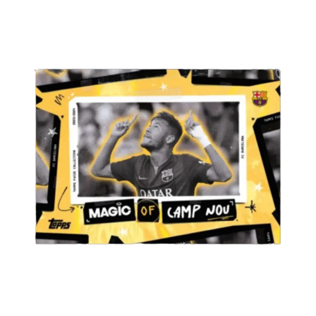 Carta Collezionabile di Neymar del Box Focus Barcelona per Topps