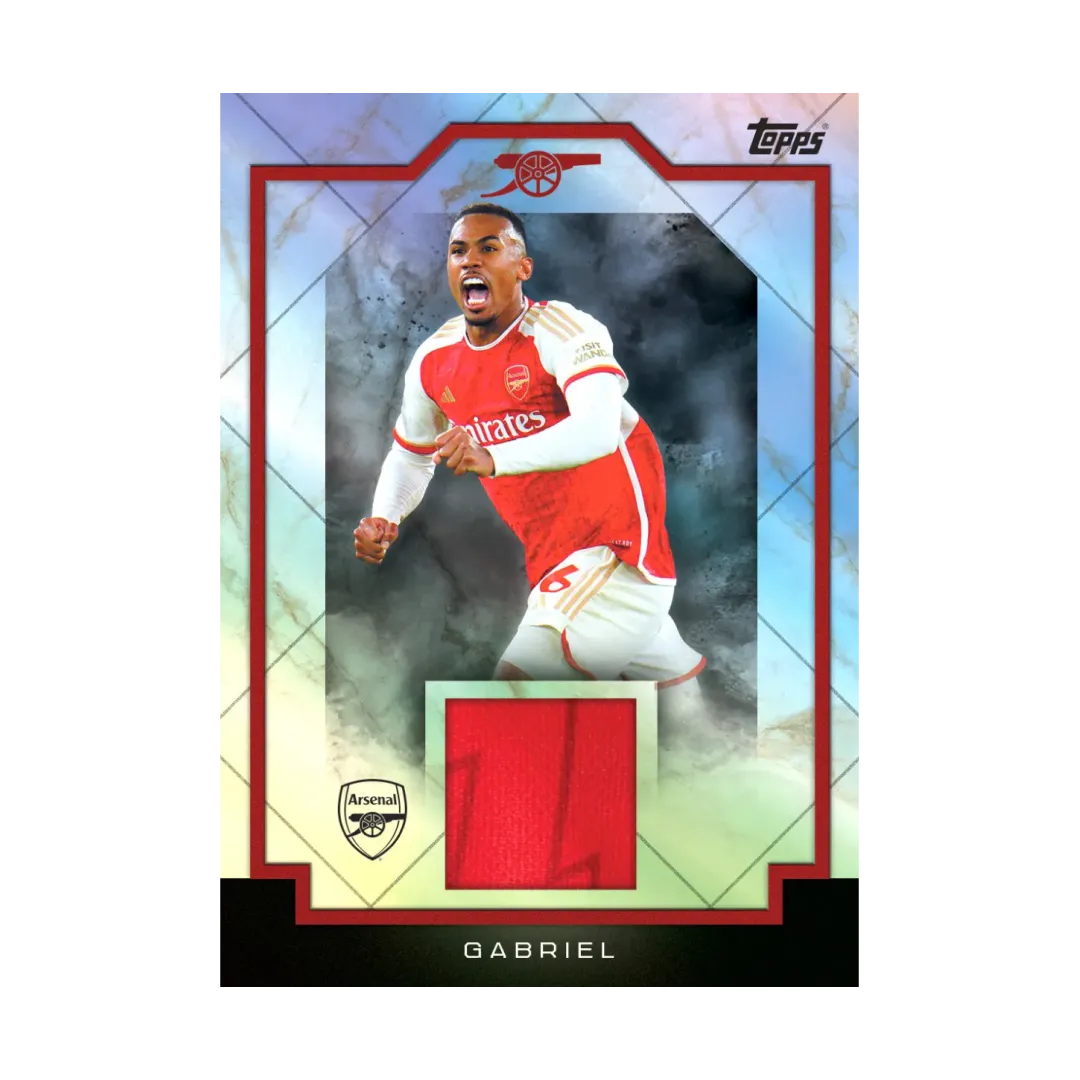 Carta Collezionabile di Gabriel del Team Set Arsenal per Topps