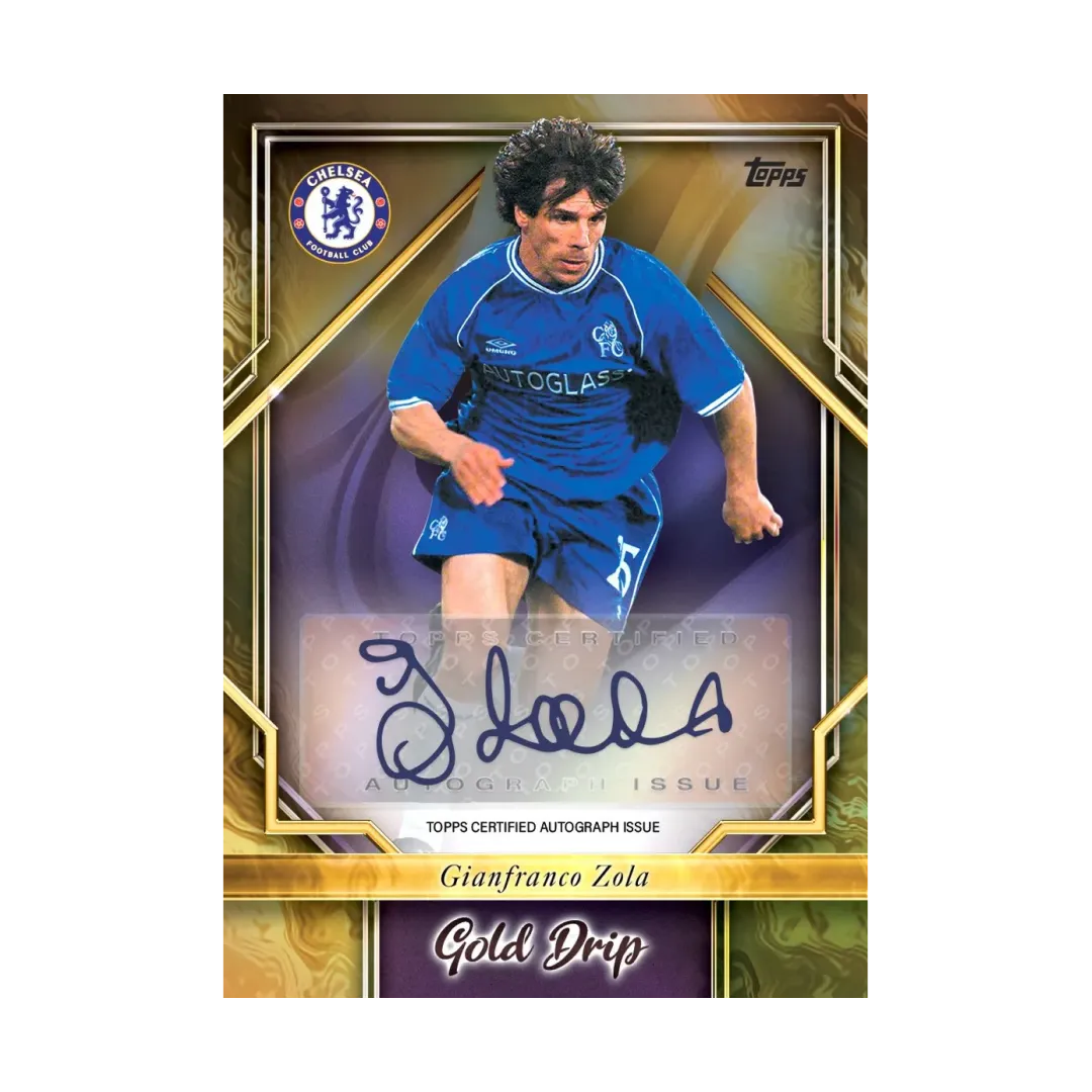 Carta Collezionabile di Gianfranco Zola - Chelsea FC Official Team