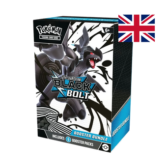 Pokémon Bundle 6 booster packs Black Bolt English edition with Zekrom and Unova Pokémon
