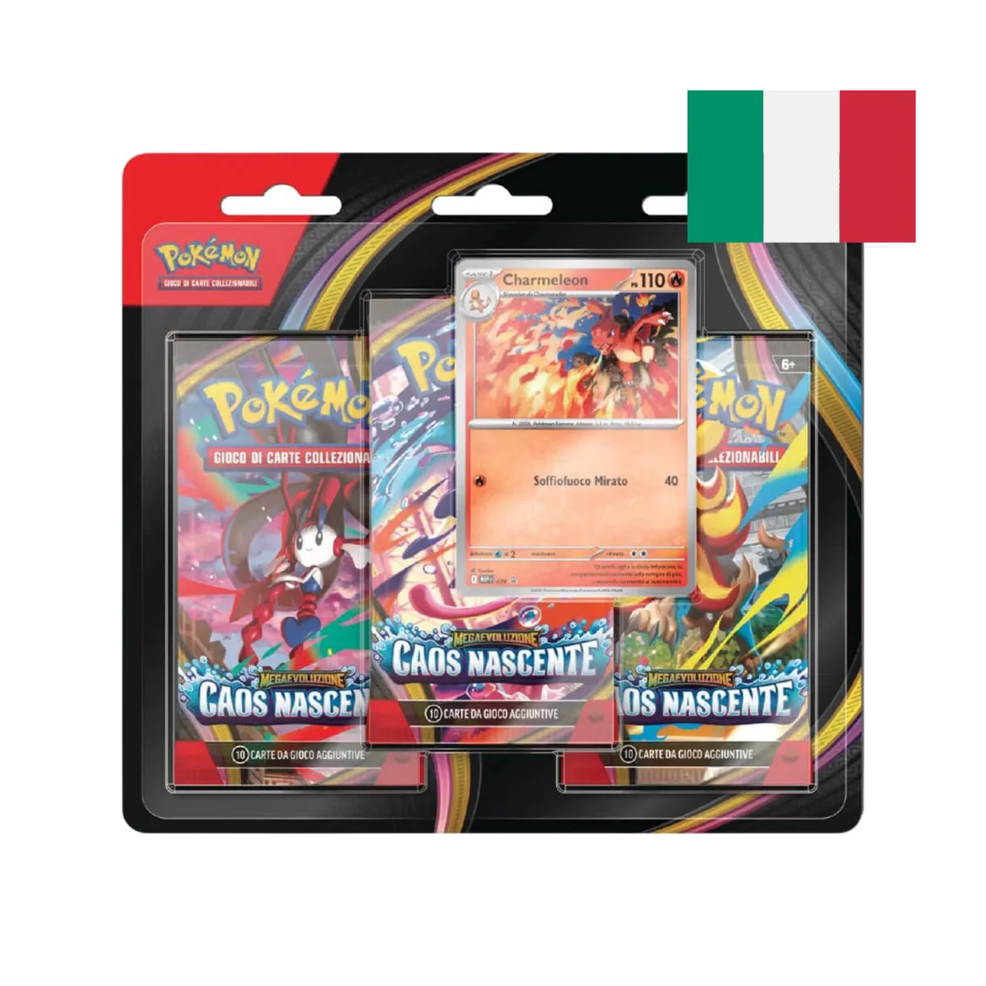 Megaevoluzione: Caos Nascente - Blister 3 Bustine - Pokémon TCG (ITA)