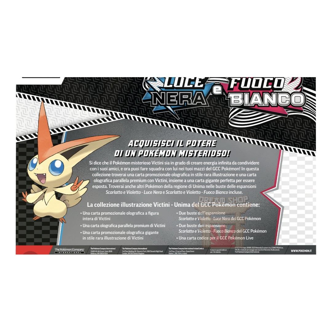 Collezione Illustrazione Victini- Luce Nera e Fuoco Bianco - Pokémon (ITA)