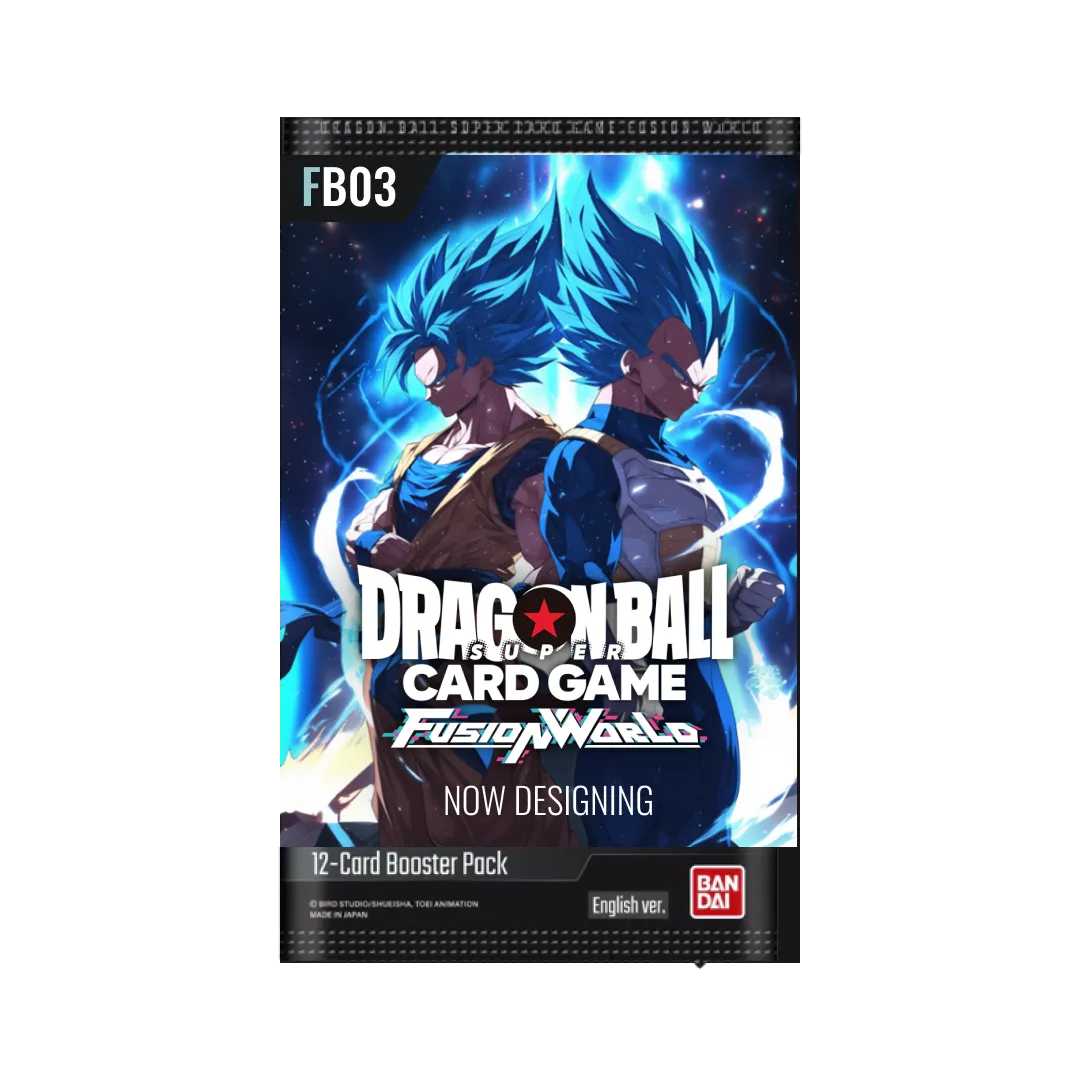 La Bustina FB03 da 24 Bustine del set Fusion World 03 di Dragon Ball Super Card Game in lingua inglese