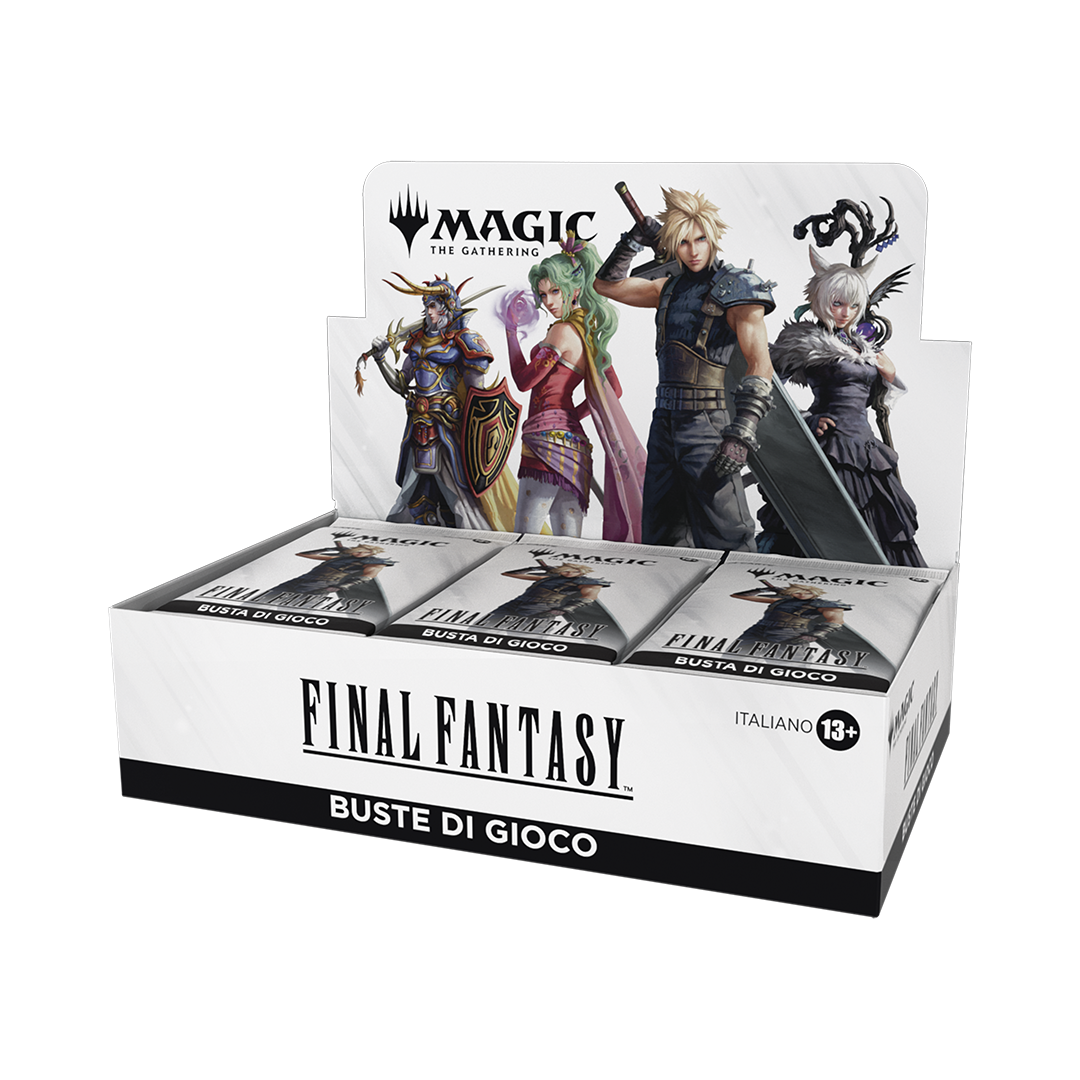 Display da 30 buste Final Fantasy - Play Booster per Magic: The Gathering. Ideale per draft, Sealed e collezionisti.