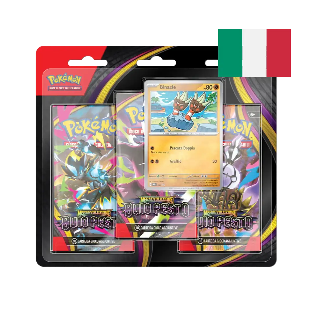 Buio Pesto Blister 3 Bustine Pokémon TCG ITA Otakura