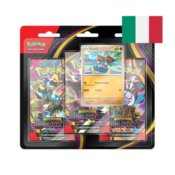 Buio Pesto Blister 3 Bustine Pokémon TCG ITA Otakura