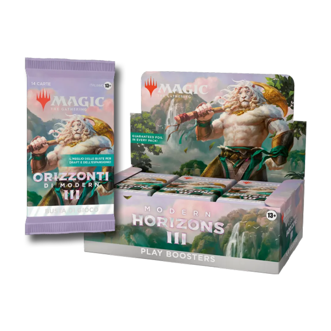 Il Play Booster Display di Modern Horizons 3 include 36 Play Booster per Magic: The Gathering