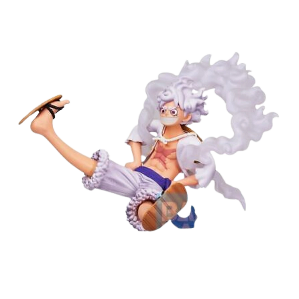 Vista lateriale di Monkey D. Lufy God Nika