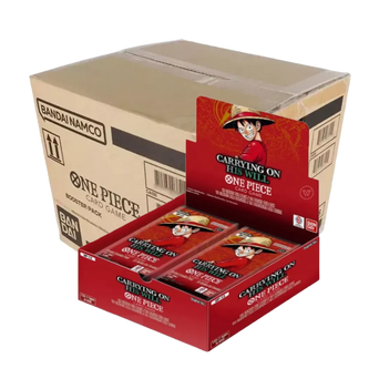 Case da 12 Box di One Piece Card ame OP13 3+ Anniversario dell'espansione Carrying on His Will