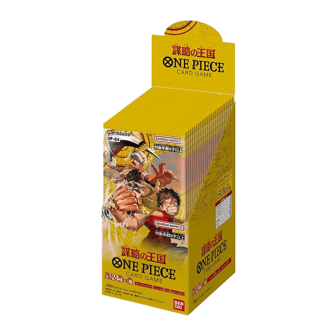 one piece op04 Kingdoms of Intrigue in giapponese con 24 buste