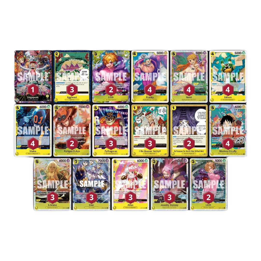 List of cards with exclusive cards and Vegapunk leader