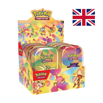 Pokemon Scarlet Violet 151 Mini Tin Display Box 10 tins classic Kanto Pokemon artwork