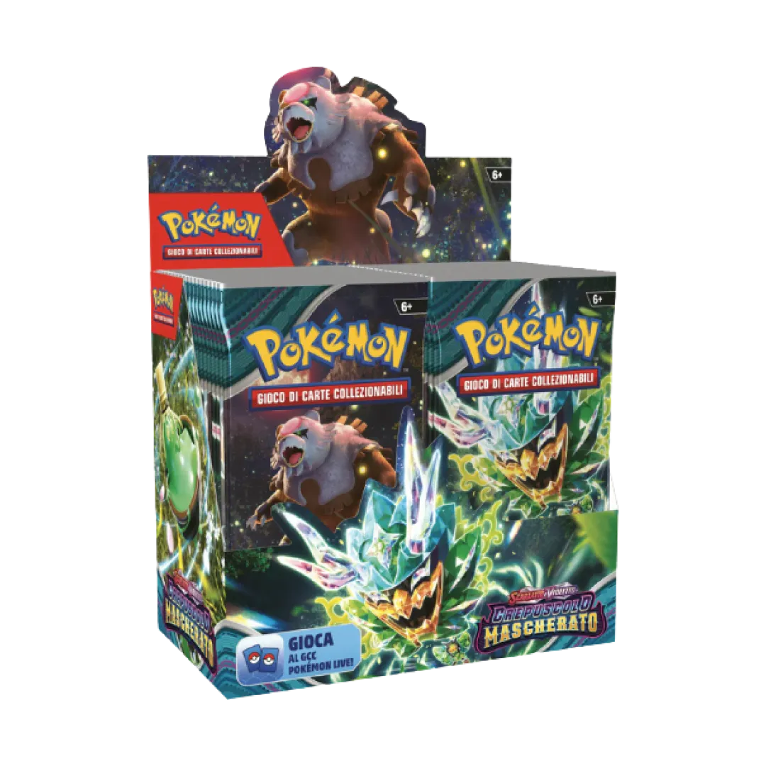 Box Display Pokemon da 36 bustine di Crepuscolo Mascherato