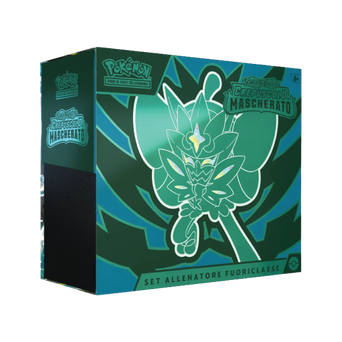 Box del Set Allenatore di Scarlatto e Violetto Crepuscolo Mascherato ETB