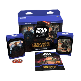 Starter per due giocatori di Star Wars Unlimited del set Shadows of the Galaxy