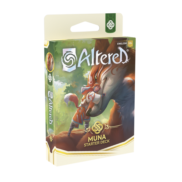 Altered TCG Starter Deck Muna con Teija la Druidessa e Nauraa, deck da 40 carte per strategie di supporto e sinergia