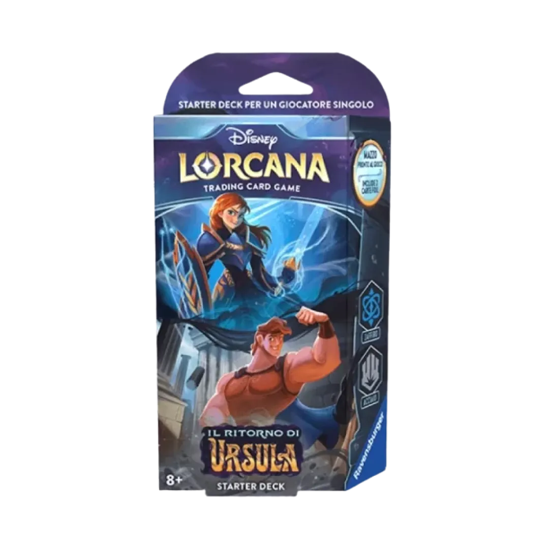 Starter Deck Zaffiro/Acciaio - Il Ritorno di Ursula –  Lorcana TCG Disney (ITA)