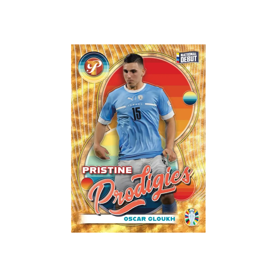 Carta di Oscar Gloukh di Topps Pristine ROad to EURO 2024