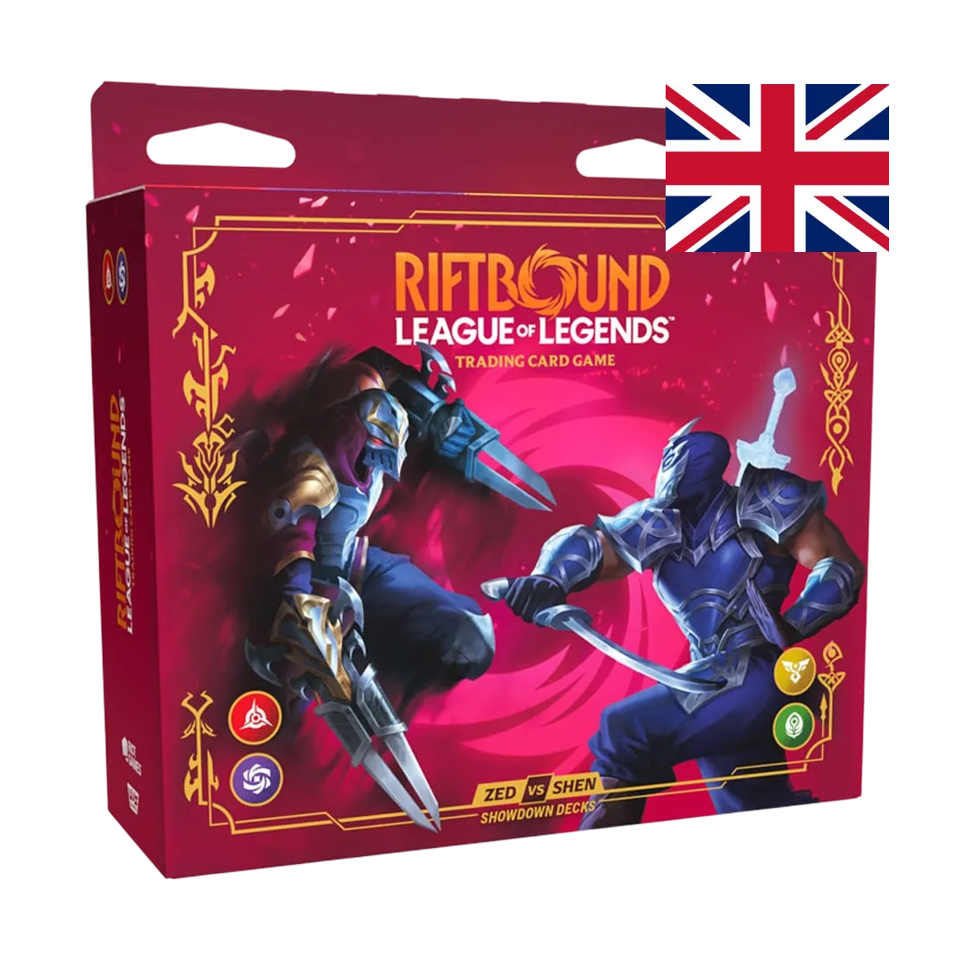 Vendetta Showdown Decks Zed vs Shen Display Riftbound League of Legends TCG ENG
