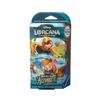 Mazzo Zaffiro Ravensburger del gioco Disney Lorcana Mare di Azzurrite - ITA
