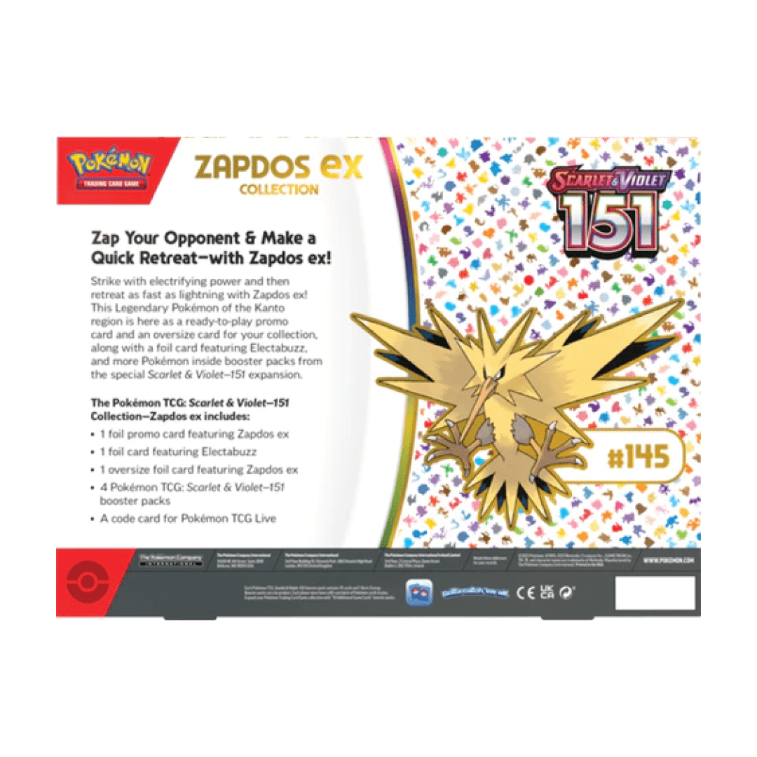 Pokemon 151 Zapdos-ex Collection (ENG) - Otakura.com