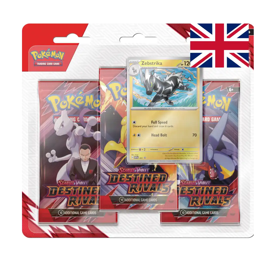 Scarlet & Violet - Destined Rivals - 3-Pack Blister Bundle (ENG) - Pokémon | Otakura