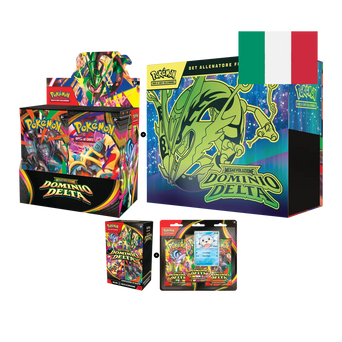 Bundle Completo Megaevoluzione: Dominio Delta - Box 36 Buste + Set Allenatore Fuoriclasse + Bundle 6 Buste + Blister (ITA)