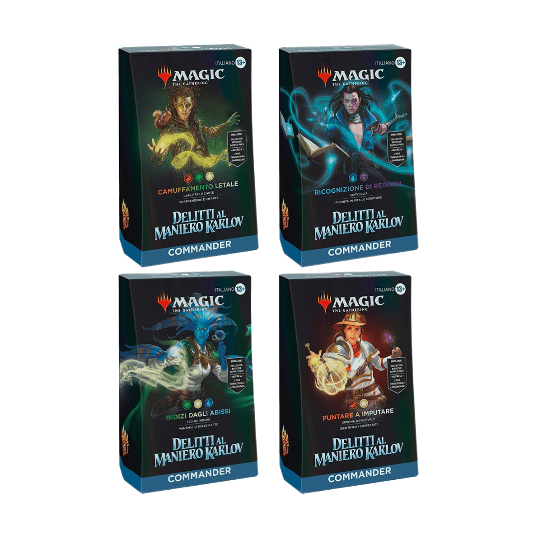 Bundle commander delitti al maniero Karlov in italiano per magic the gathering