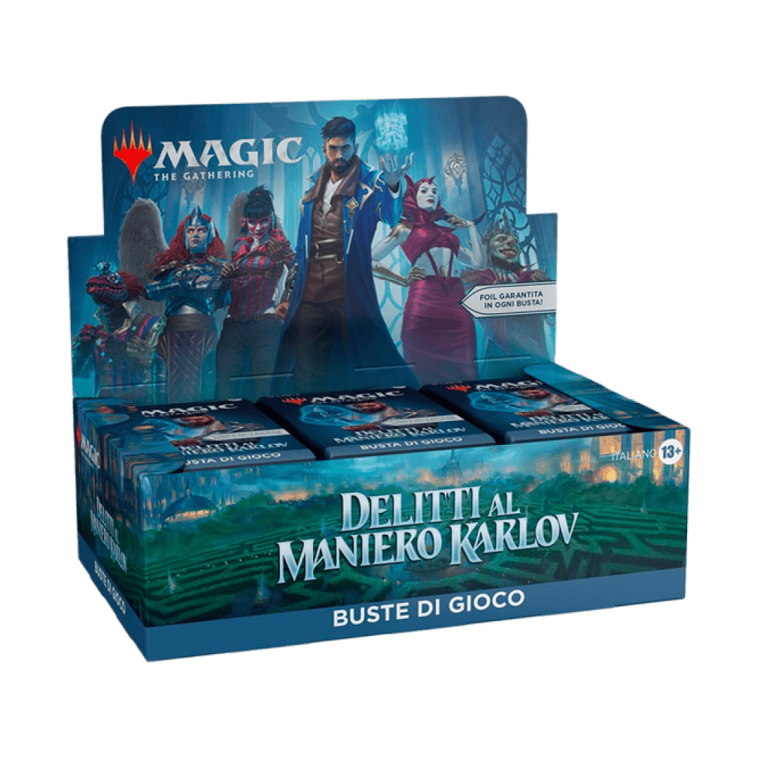 play booster display delitti al maniero karlov 36 buste in italiano