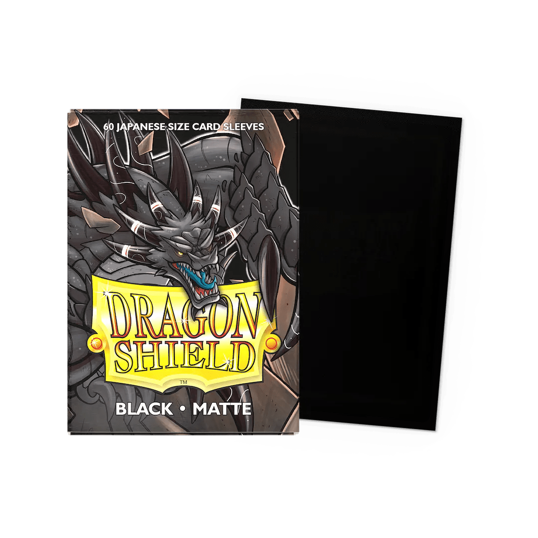 Small Japanese Matte Black (60 Bustine) Dragon Shield - Otakura.com