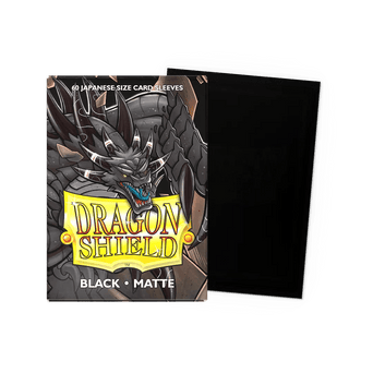 Small Japanese Matte Black (60 Bustine) Dragon Shield - Otakura.com