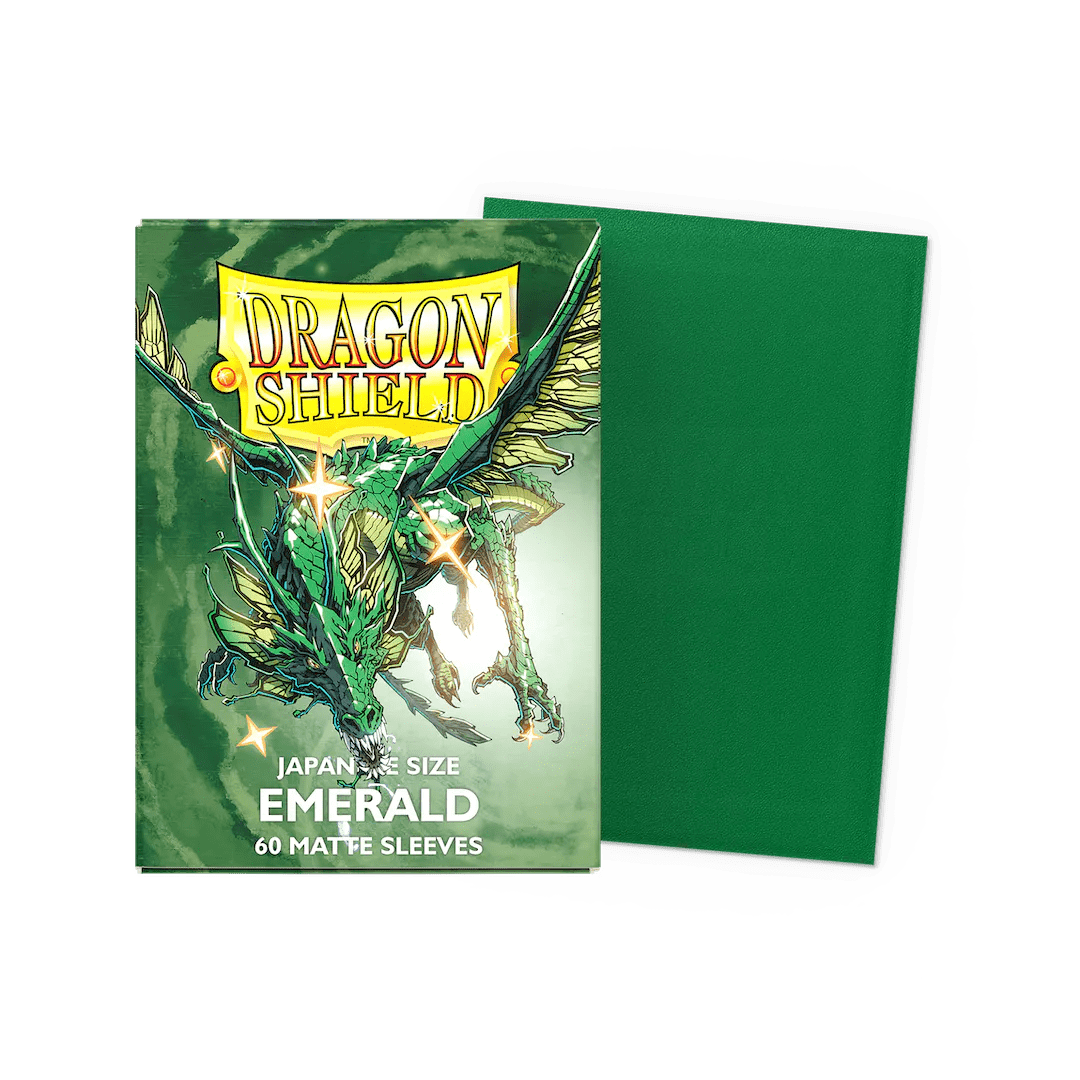 Small Japanese Matte Emerald (60 Bustine) Dragon Shield - Otakura.com