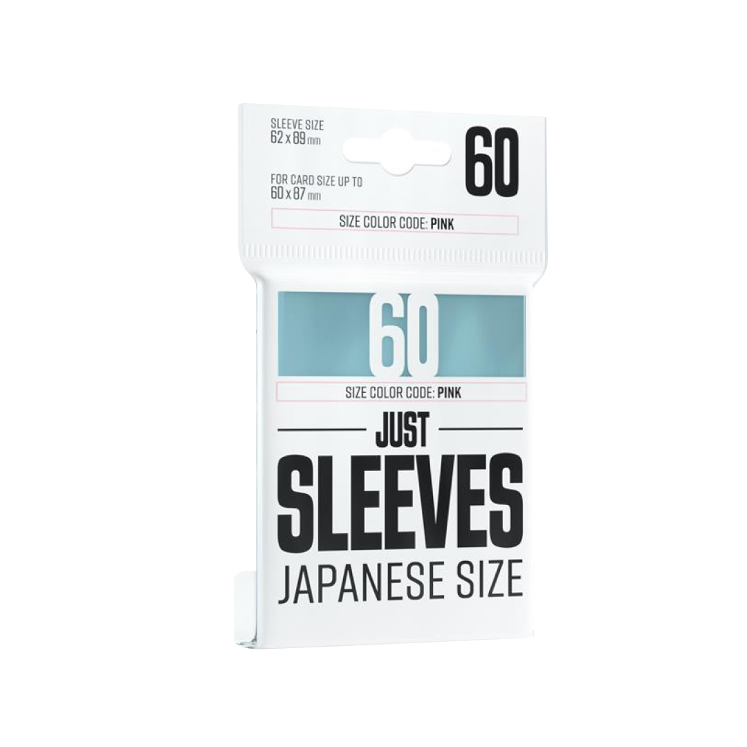 Small Japanese Just Sleeves Clear (60 Bustine) Gamegenic - Otakura.com