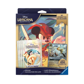 Set Introduttivo Collezione Disney Lorcana Leggende italiano raccoglitore Mickey Mouse carta promozionale Trilli