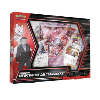 Box Collezione Mewtwo-EX del Team Rocket - Pokémon GCC con carte promo e bustine espansione