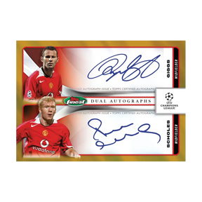 Carta autografata delle leggende Giggs e Scholes