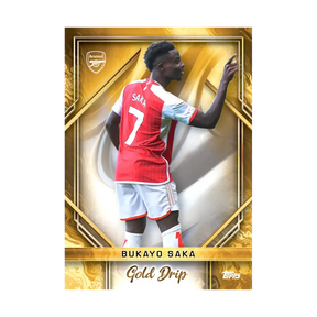 Carta Collezionabile di Bukayo Saka del Team Set Arsenal per Topps