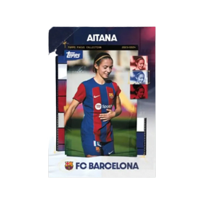 Carta Collezionabile di Aitana del Box Focus Barcelona per Topps