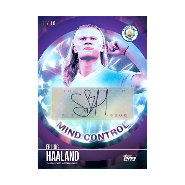 Carta Collezionabile di Erling Haaland del Team Set Manchester City per Topps