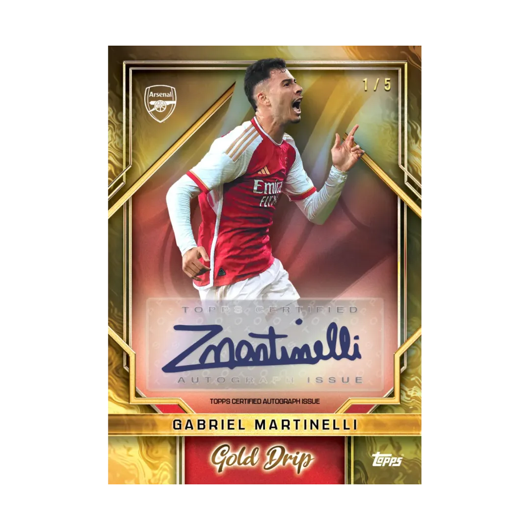 Carta Collezionabile di Gabriel Martinelli del Team Set Arsenal per Topps