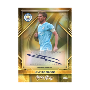 Carta Collezionabile di Kevin De Bruyne del Team Set Manchester City per Topps