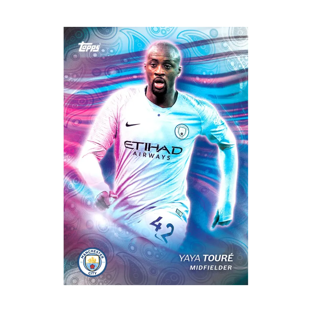 Carta Collezionabile di Yaya Touré del Team Set Manchester City per Topps