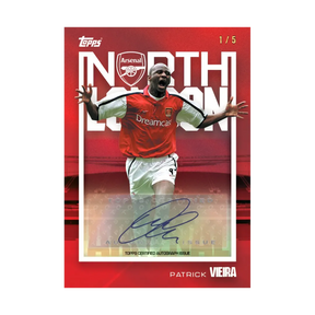 Carta Collezionabile di Patrick Vieira del Team Set Arsenal per Topps