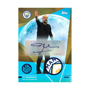 Carta Collezionabile di Pep Guardiola del Team Set Manchester City per Topps