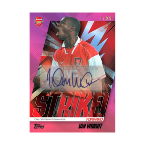 Carta Collezionabile di Ian Wright del Team Set Arsenal per Topps