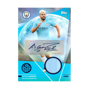 Carta Collezionabile di Sergio Aguero del Team Set Manchester City per Topps