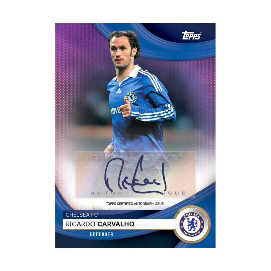 Carte Collezionabili di Ricardo Carvalho del Chelsea FC Official Team