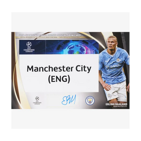 Carta Collezionabile di Erling Haaland della Uefa Club Competition Flagship per Topps